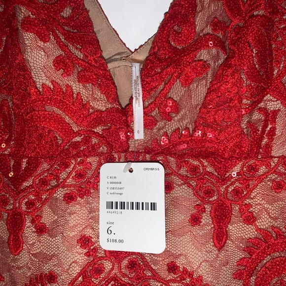 FREE PEIPLE Night Shimmers Mini Dress - Picture 5 of 5